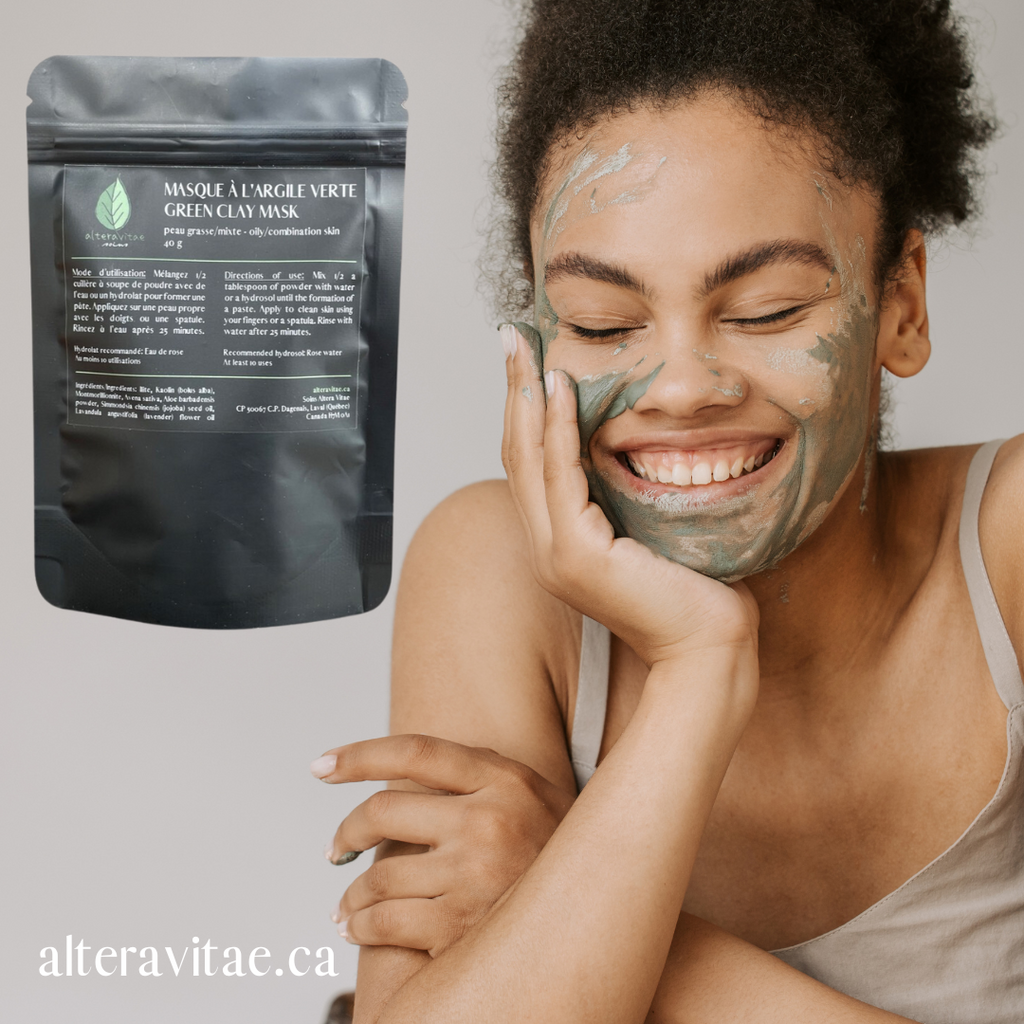 Secrets pour une peau radieuse : découvrez les avantages incroyables du masque à l'argile verte d'Altera Vitae